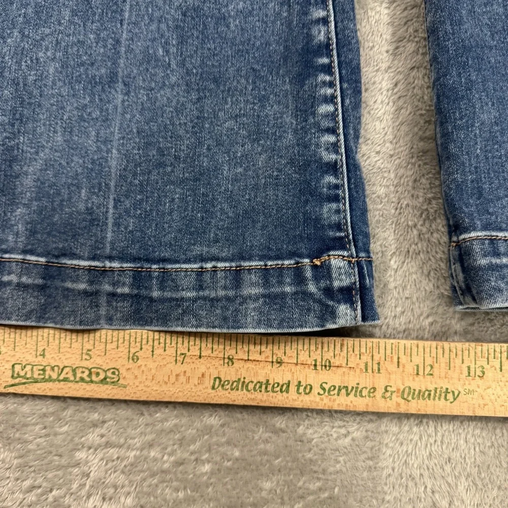American Eagle Next Level Flex Jeans Womens 12 Super High Rise Flare Blue Boho - Picture 14 of 16